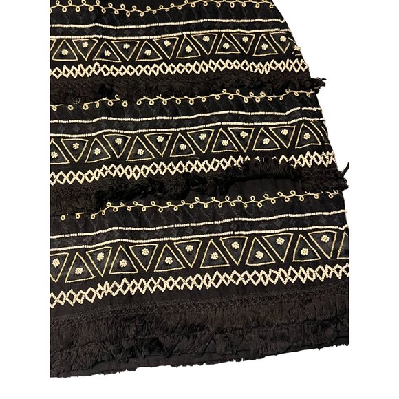 ANTHROPOLOGIE Chloe Oliver FRINGE BEADED SKIRT Women's Size Small New with Tags - Picture 6 of 13